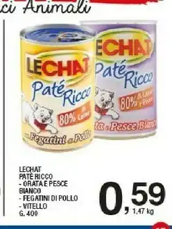 Sigma Le chat Pate Ricco offerta