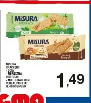 Sigma Misura Misura - Soia Crackers alla Soia offerta