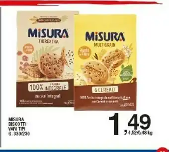 Sigma Misura Multigrain Con Cereali Antichi Fette Biscottate offerta
