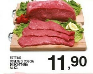 Sigma Fettine Scelte Di Coscia Di Scottona offerta
