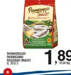 Sigma Parmareggio 5 Snack Di Parmigiano Reggiano 100 G(ml) offerta