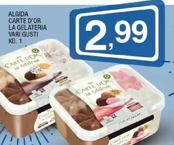 Sigma Algida Carte D'Or La Gelateria Stracciatella Gianduia Caffè 1000 G(ml) offerta