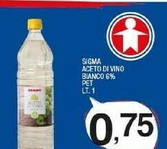 Sigma Sigma Aceto Di Vino Bianco 6% offerta