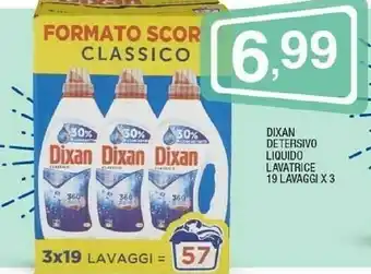 Sigma Dixan Detersivo Liquido Lavatrice 19 Lavaggi offerta