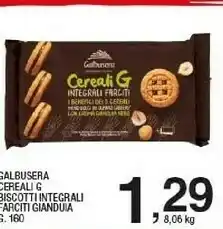 Sigma Galbusera Cerealii G Biacotti Integrali Farciti Gianduia offerta