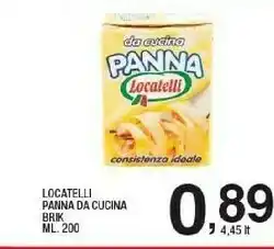 Sigma Locatelli Panna Da Cucina 200 G(ml) offerta