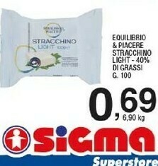 Sigma Equilibrio & Piacere Stracchino Light offerta