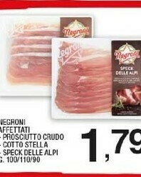 Sigma Negroni Prosciutto Crudo 100 G(ml) offerta