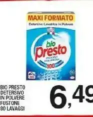 Sigma Bio Presto Detersivo Polvere Fustone 80 Lavaggi offerta