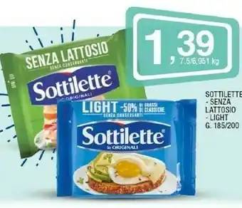 Sigma Mondelez Sottilette Le Originali Light 200 G(ml) offerta