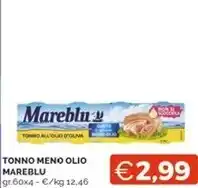 Mercatò Mareblu tonno meno olio offerta