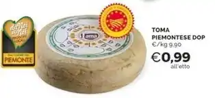 Mercatò Toma piemontese dop offerta