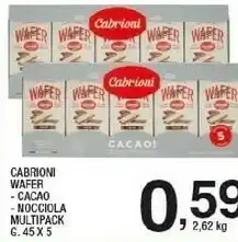 Sigma Cabrioni Wafer Cacao / Nocciola / Multipack offerta