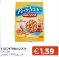 Mercatò Balocco biscotti offerta