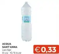Mercatò Sant'anna acqua offerta
