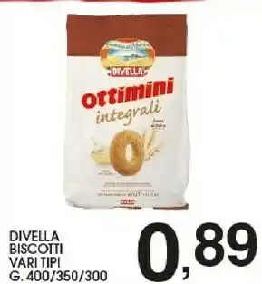 Sigma Divella Ottimini Biscotti Integrali 400 G(ml) offerta
