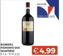 Mercatò Manfredi barbera piemonte doc offerta