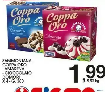Sigma Sammontana Coppa Oro Cioccolato 360 G(ml) offerta