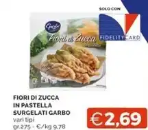 Garbo fiori di zucca in pastella surgelati