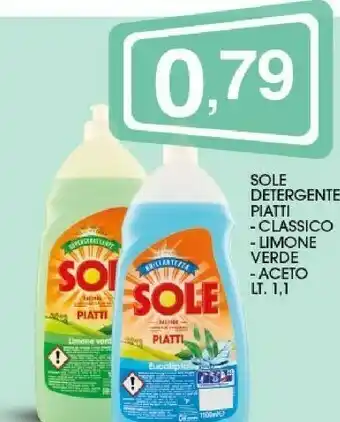Sigma Sole Detergente Piatti Classico offerta