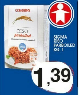 Sigma Sigma - Riso Parboiled Ideale Per Insalate Di Riso 1000 G(ml) offerta