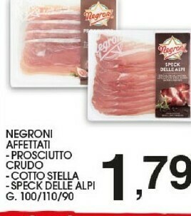 Sigma Negroni Prosciutto cotto offerta