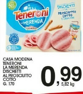 Sigma Casa Modena Teneroni La Merenda Dischetti Al Prosciutto Cotto offerta