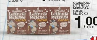 Sigma Granarolo Latte Per La Merenda Al Cacao offerta