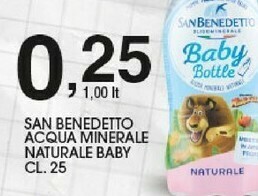 Sigma San Benedetto Acqua Minerale Naturale Baby offerta