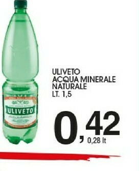 Sigma Uliveto Acqua Minerale Naturale offerta