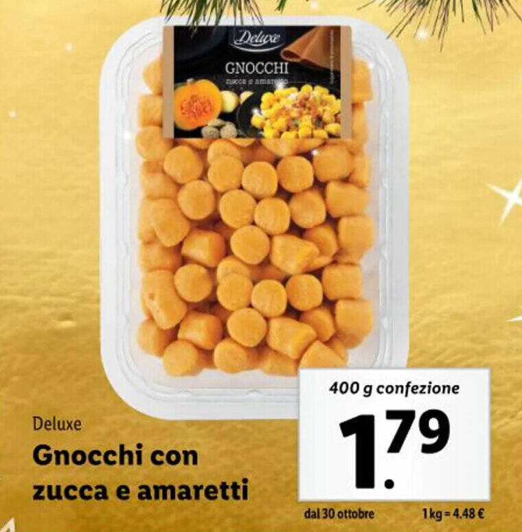 Deluxe Gnocchi con zucca e amaretti 400 g offerta di Lidl
