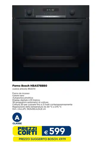 Forno Bosch HBA578BBO