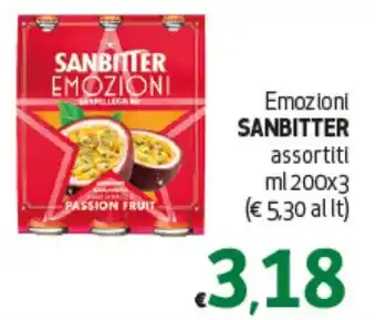 Maxi Supermercati Emozioni SANBITTER assortiti ml 200x3 offerta