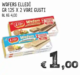 Wafers Elledì gr 125 x 2 Vari Gusti