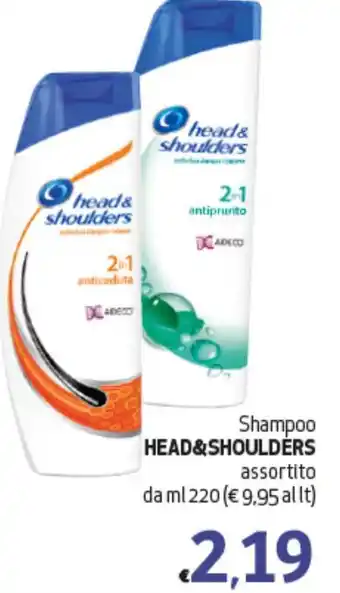 Maxi Supermercati Shampoo HEAD&SHOULDERS assortito da ml 220 offerta