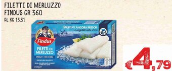 MAX Supermercati Filetti Di Merluzzo Findus gr 360 offerta