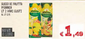 MAX Supermercati Succo Di Frutta Pfanner lt 2 Vari Gusti offerta