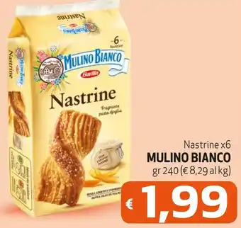 Maxi Supermercati Nastrine x6 MULINO BIANCO gr 240 offerta