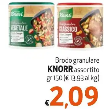 Maxi Supermercati Brodo granulare KNORR assortito gr 150 offerta