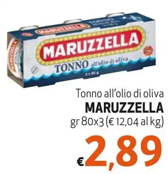 Maxi Supermercati Tonno all'olio di oliva MARUZZELLA gr 80x3 offerta