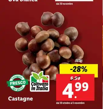 Lidl Castagne offerta