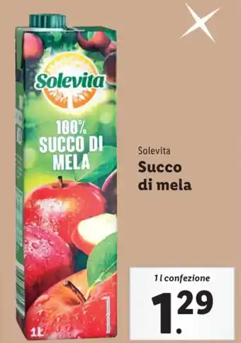 Lidl Solevita Succo di mela 1 l confezione offerta