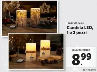 Lidl LIVARNO home Candela LED, 1 o 2 pezzi offerta