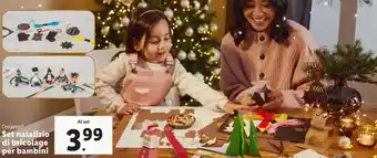 Lidl Crelando Set natalizio di bricolage per bambini offerta