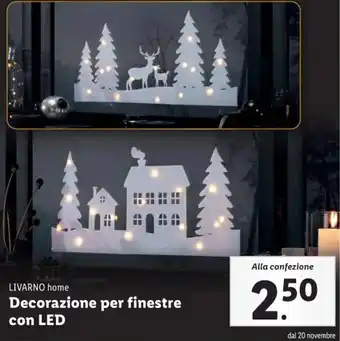 Lidl LIVARNO home Decorazione per finestre con LED offerta