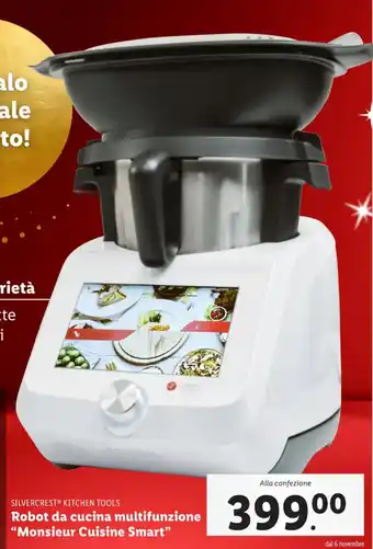 Lidl SILVERCREST KITCHEN TOOLS Robot da cucina multifunzione "Monsieur Cuisine Smart" offerta