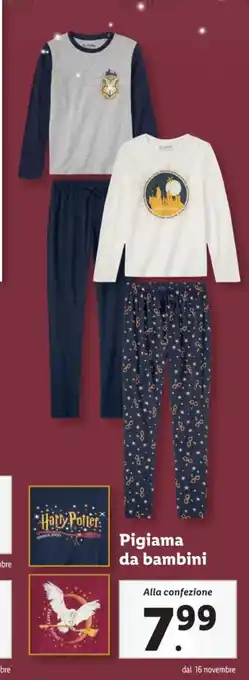 Lidl Pigiama da bambini offerta