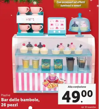 Lidl Playtive Bar delle bambole, 26 pezzi offerta