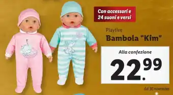 Lidl Playtive Bambola "Kim" offerta