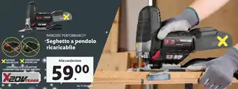 Lidl PARKSIDE PERFORMANCE Seghetto a pendolo ricaricabile offerta